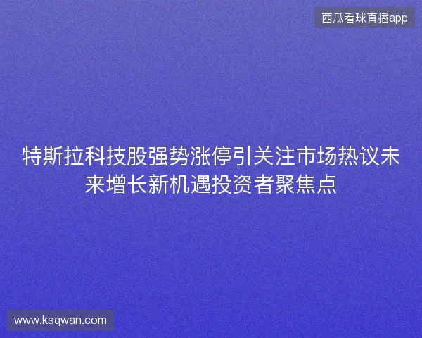 特斯拉科技股强势涨停引关注市场热议未来增长新机遇投资者聚焦点